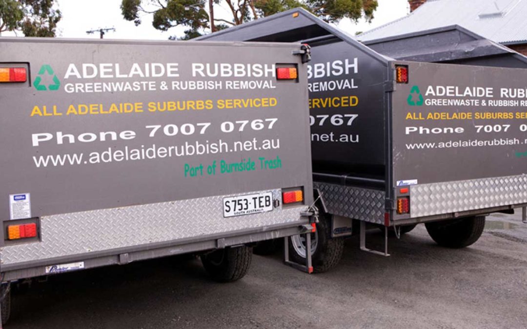 Two Rubbish removal truck